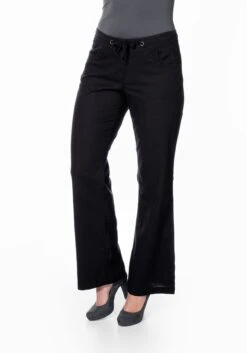 Sheego Weite Bootcut-Hose Mit Leinen-Anteil
