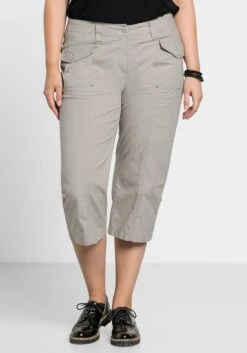Sheego Gerade 3/4-Hose Mit Krempelfunktion