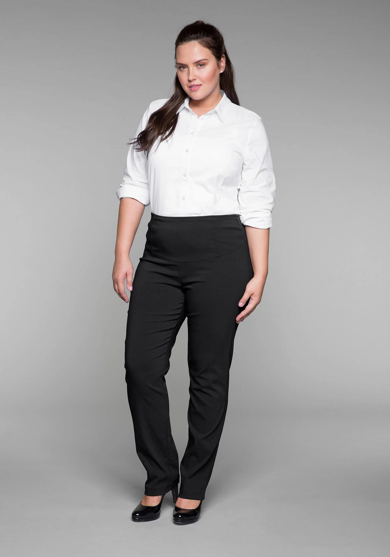 Sheego Gerade Hose In Schlupfform Mit Bodyforming-Effekt 7 Sheego Gerade Hose In Schlupfform Mit Bodyforming-Effekt – Bild 5
