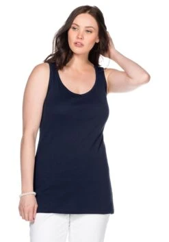 Sheego Longtop In Rippqualität, Mit Weitem Ausschnitt