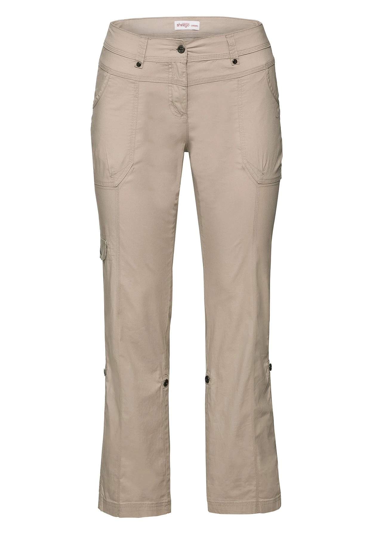Sheego Gerade Cargo-Hose Mit Krempelbaren Beinen 6 Sheego Gerade Cargo-Hose Mit Krempelbaren Beinen – Bild 4