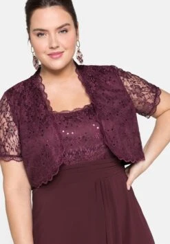 Sheego Spitzenbolero Mit Pailletten -Sheego Verkaufsgeschäft 11372700263 03OXF 02 SH