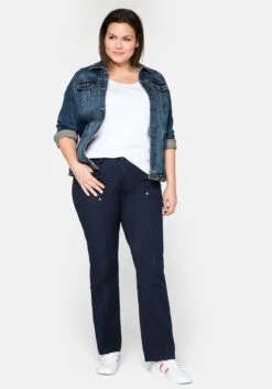 Sheego Gerade Hose Mit Teilungsnähten Und Krempelfunktion 14 Sheego Gerade Hose Mit Teilungsnähten Und Krempelfunktion -Sheego Verkaufsgeschäft 11435200018 03FB9 02 SH