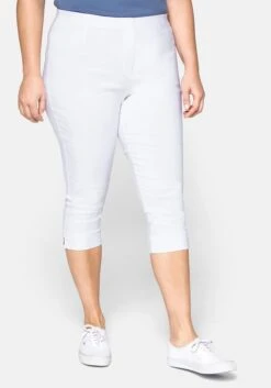 Sheego Bengalin-Hose In Caprilänge Mit Schlupfbund