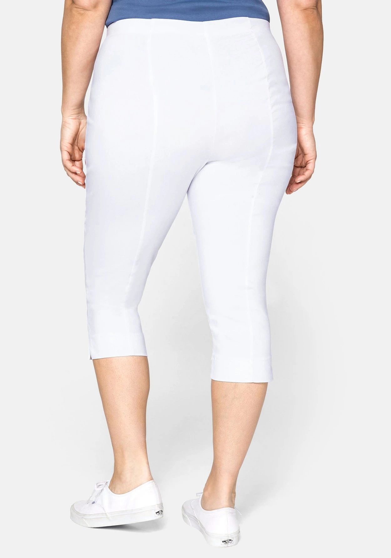 Sheego Bengalin-Hose In Caprilänge Mit Schlupfbund 5 Sheego Bengalin-Hose In Caprilänge Mit Schlupfbund – Bild 3