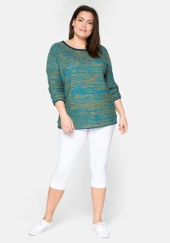 Sheego Bengalin-Hose In Caprilänge Mit Schlupfbund 14 Sheego Bengalin-Hose In Caprilänge Mit Schlupfbund -Sheego Verkaufsgeschäft 11570100010 03FF5 02 SH