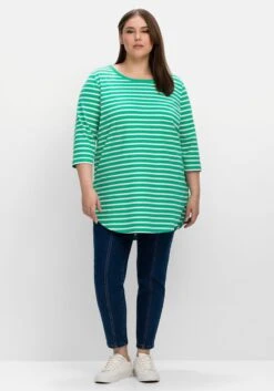 Sheego Longshirt In Oversized-Form Mit Streifen -Sheego Verkaufsgeschäft 11635402074 04NQB 02 SH