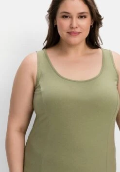 Sheego Kleid In A-Linie Mit Breiten Trägern 13 Sheego Kleid In A-Linie Mit Breiten Trägern -Sheego Verkaufsgeschäft 12037502000 04L06 02 SH