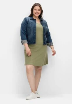 Sheego Kleid In A-Linie Mit Breiten Trägern 12 Sheego Kleid In A-Linie Mit Breiten Trägern -Sheego Verkaufsgeschäft 12037502000 04L08 02 SH