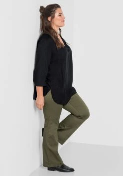 Sheego Tunika Mit 3/4-Arm Und Gerundetem Saum 12 Sheego Tunika Mit 3/4-Arm Und Gerundetem Saum -Sheego Verkaufsgeschäft 12891800289 029MQ 00 SH