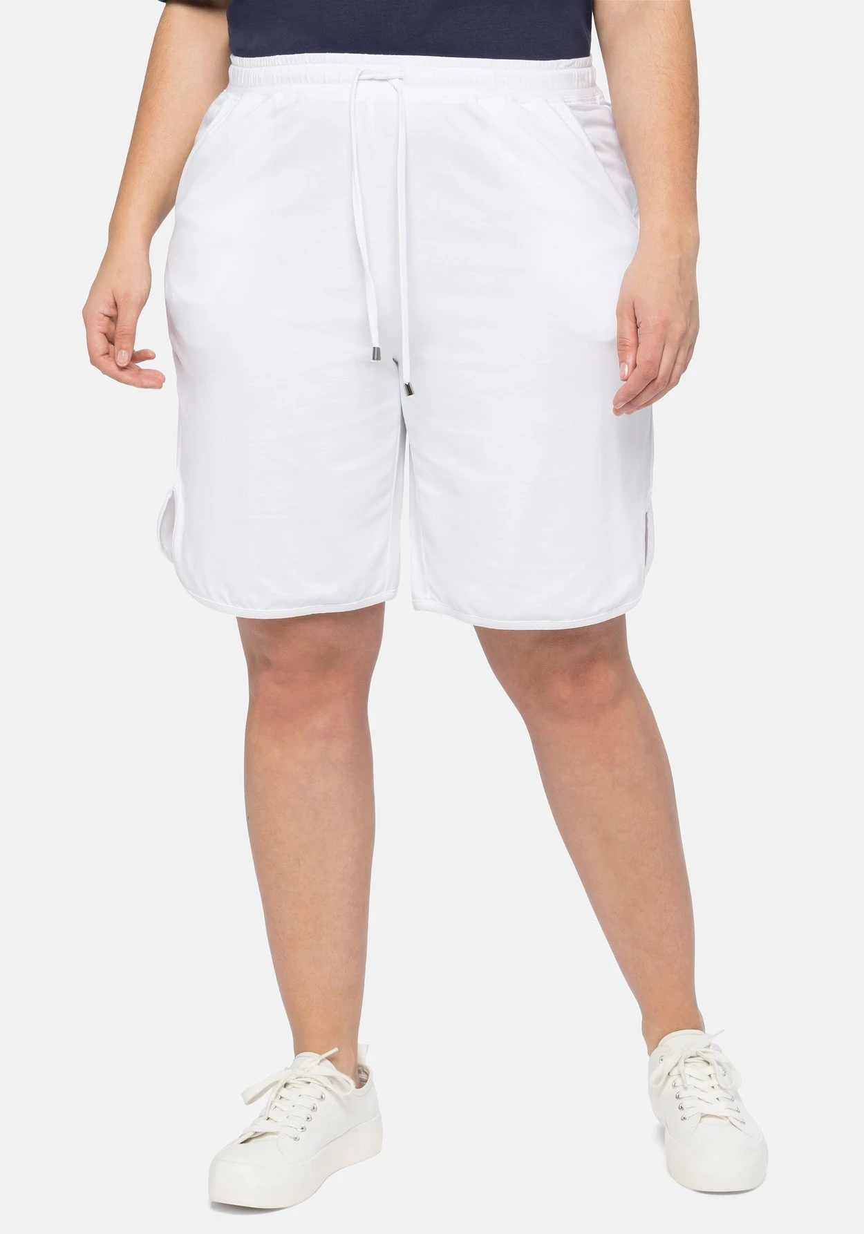 Sheego Jersey-Bermudas Mit Schlupfbund Und Tunnelzug 3 Sheego Jersey-Bermudas Mit Schlupfbund Und Tunnelzug