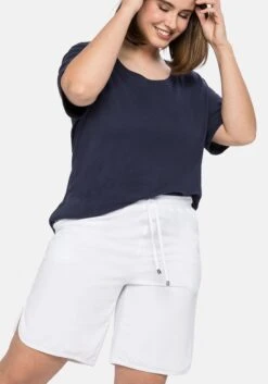 Sheego Jersey-Bermudas Mit Schlupfbund Und Tunnelzug 17 Sheego Jersey-Bermudas Mit Schlupfbund Und Tunnelzug -Sheego Verkaufsgeschäft 13193000010 04CDL 02 SH