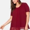 Sheego Blusenshirt Mit Gelegten Falten, Im Lagenlook -Sheego Verkaufsgeschäft 13496400259 037L9 02 SH
