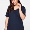 Sheego Longshirt In A-Linie Mit Raffung Am V-Ausschnitt -Sheego Verkaufsgeschäft 13548400018 03CHA 02 SH