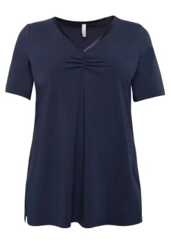 Sheego Longshirt In A-Linie Mit Raffung Am V-Ausschnitt -Sheego Verkaufsgeschäft 13548400018 03CHB 00 SH