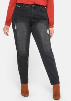Sheego Mom-Jeans Mit Destroyed-Effekten Und Formbund 17 Sheego Mom-Jeans Mit Destroyed-Effekten Und Formbund -Sheego Verkaufsgeschäft 13727700341 03GYZ 02 SH
