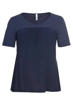 Sheego Shirt Im Materialmix, In A-Linie 10 Sheego Shirt Im Materialmix, In A-Linie -Sheego Verkaufsgeschäft 13841200018 04BF8 00 SH