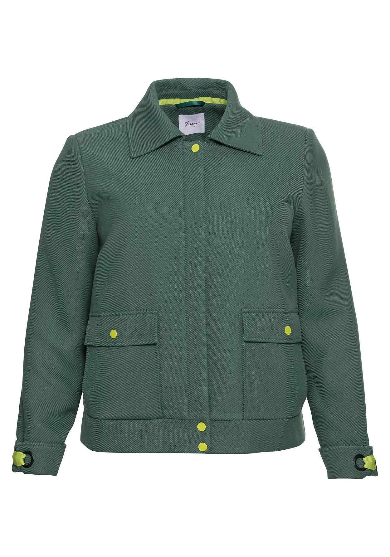 Sheego Jacke Mit Breitem Kragen Und Kontrastdetails 5 Sheego Jacke Mit Breitem Kragen Und Kontrastdetails – Bild 3