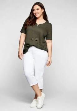 Sheego Shirt In Jacquard-Optik, Mit Bindeband 11 Sheego Shirt In Jacquard-Optik, Mit Bindeband -Sheego Verkaufsgeschäft 13854901684 03UB2 01 SH