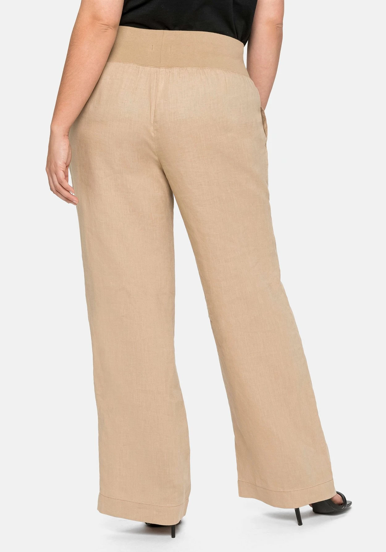 Sheego Hose Im Marlene-Schnitt Aus Leinen-Viskose-Mix 5 Sheego Hose Im Marlene-Schnitt Aus Leinen-Viskose-Mix – Bild 3