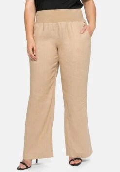 Sheego Hose Im Marlene-Schnitt Aus Leinen-Viskose-Mix