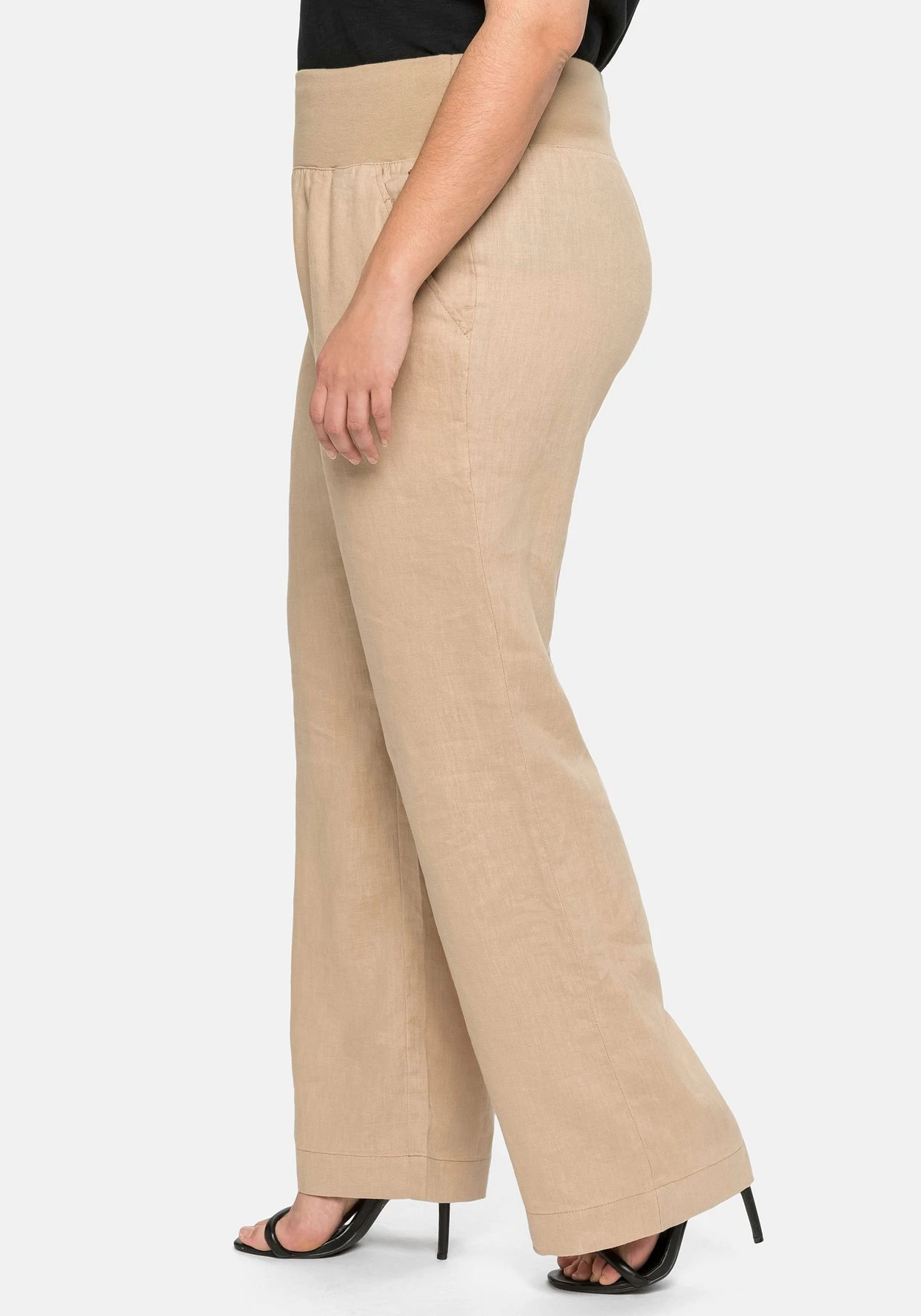 Sheego Hose Im Marlene-Schnitt Aus Leinen-Viskose-Mix 4 Sheego Hose Im Marlene-Schnitt Aus Leinen-Viskose-Mix – Bild 2