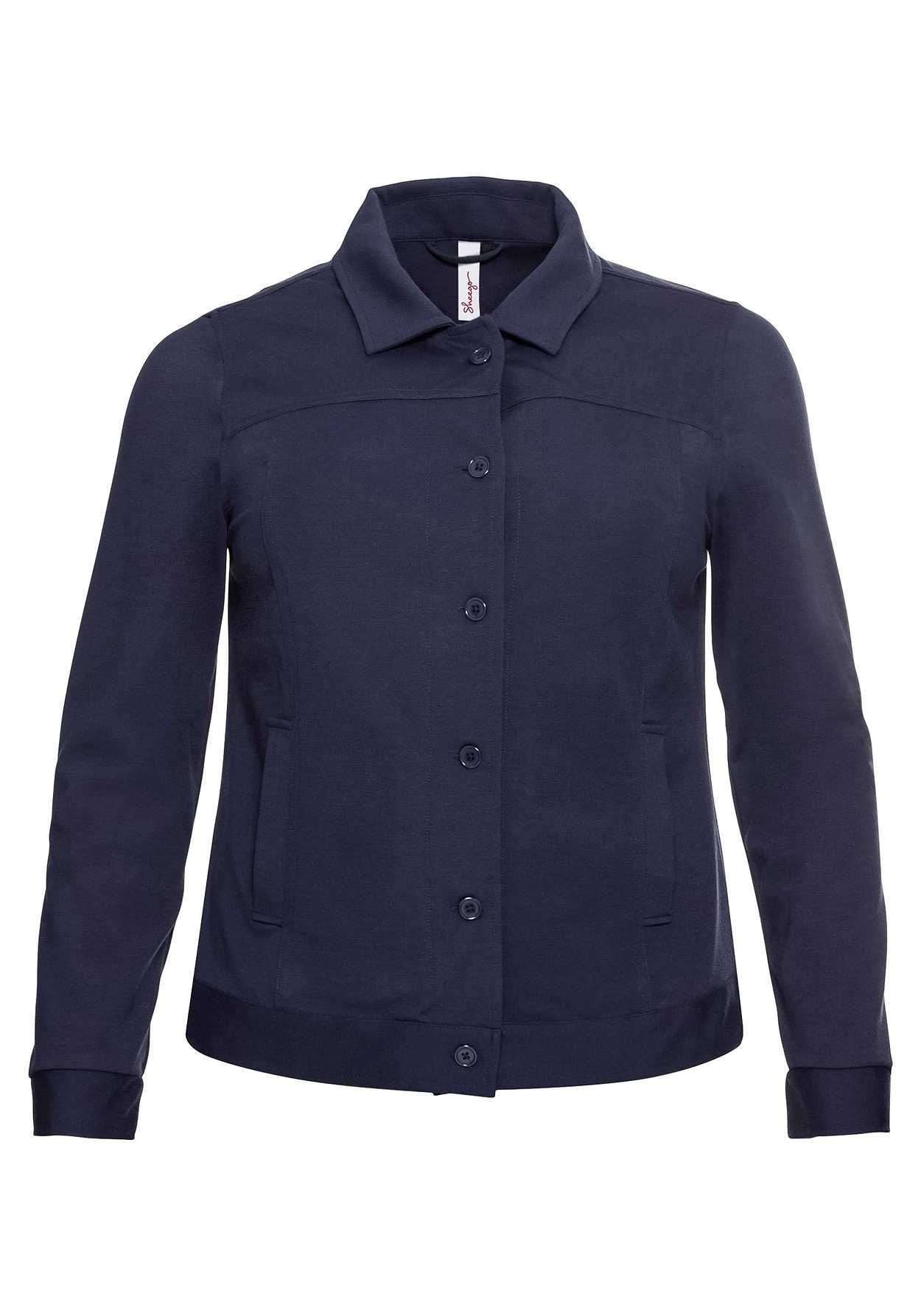 Sheego Kurzjacke Aus Interlock, Leicht Tailliert 5 Sheego Kurzjacke Aus Interlock, Leicht Tailliert – Bild 3