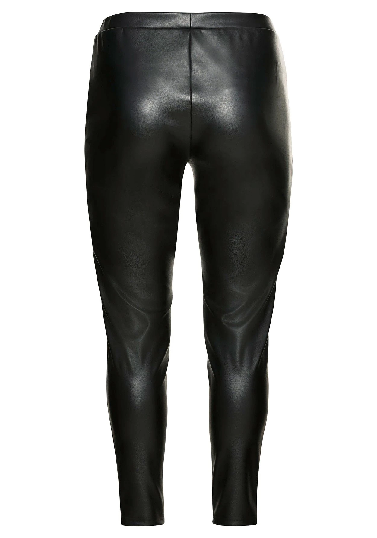 Sheego Leggings In Lederoptik, Mit Schlitz Am Saum 8 Sheego Leggings In Lederoptik, Mit Schlitz Am Saum – Bild 6