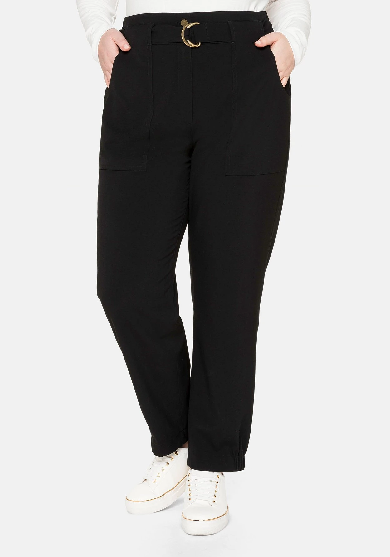 Sheego Joggpants Im Cargostil, Mit High-Waist-Bund 3 Sheego Joggpants Im Cargostil, Mit High-Waist-Bund
