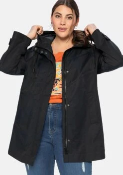 Sheego Outdoorjacke Mit Kapuze, In A-Linie, Wasserabweisend -Sheego Verkaufsgeschäft 14003300289 03X9P 02 SH