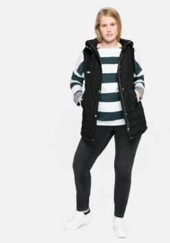 Sheego Gesteppte Longweste Mit Kapuze -Sheego Verkaufsgeschäft 14005800289 043EA 02 SH