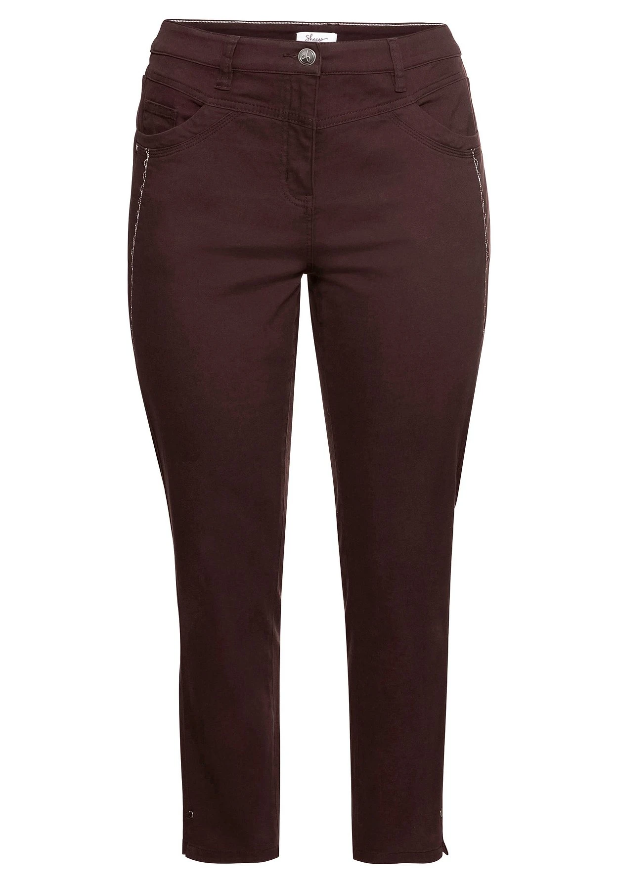 Sheego Schmale Hose Aus Stretch-Twill, In Ankle-Länge 6 Sheego Schmale Hose Aus Stretch-Twill, In Ankle-Länge – Bild 4