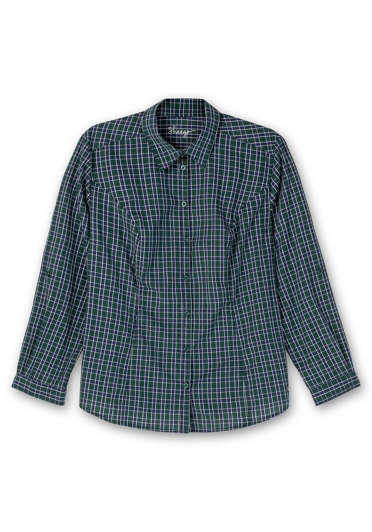 Sheego Karierte Wanderbluse Mit Taschen 6 Sheego Karierte Wanderbluse Mit Taschen – Bild 4