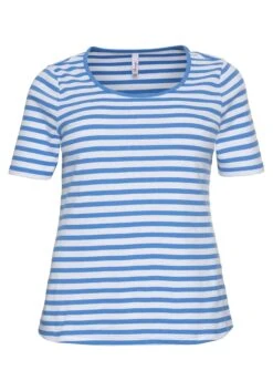 Sheego T-Shirt Mit Streifen Und Rundhalsausschnitt -Sheego Verkaufsgeschäft 14020202045 03WQZ 00 SH