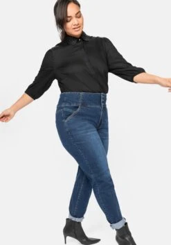 Sheego Slim Jeans In Curvy-Schnitt ANNE, Mit High-Waist-Bund