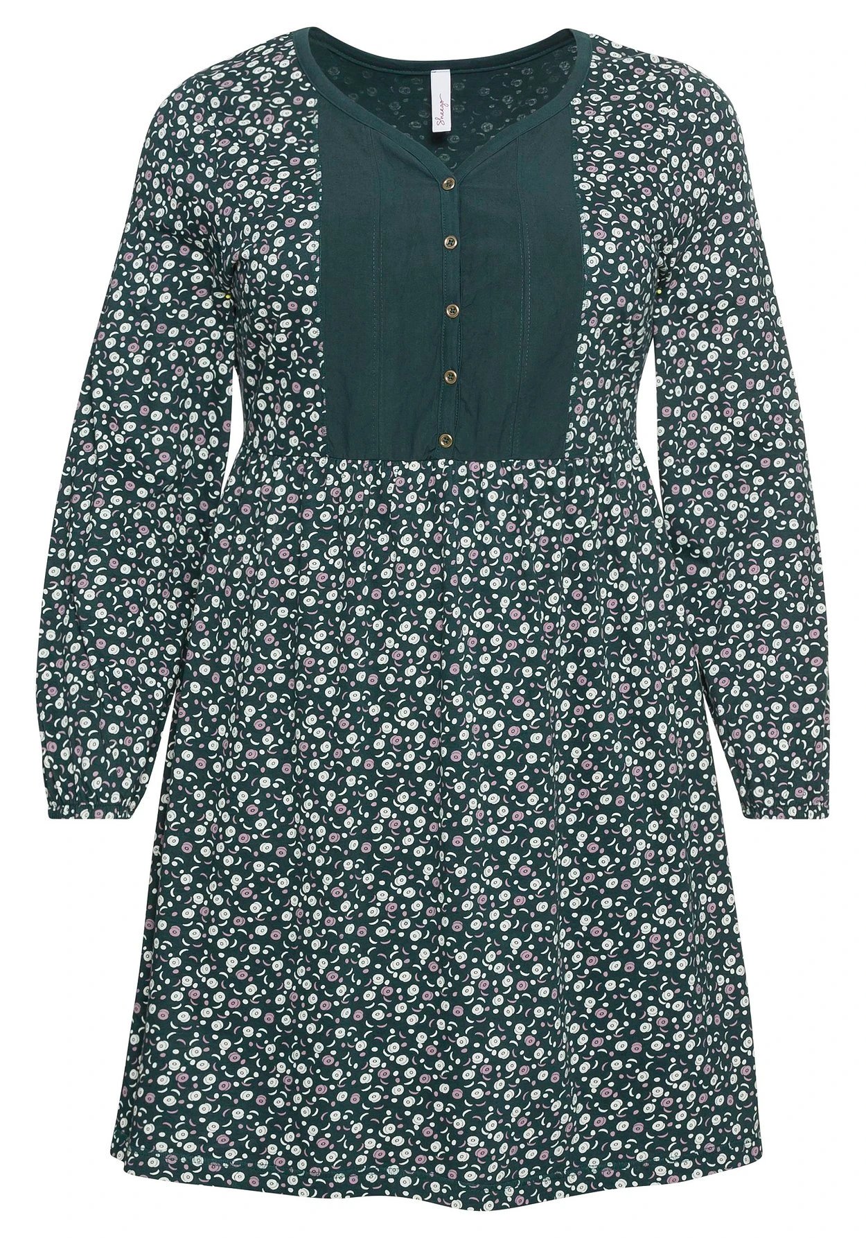 Sheego Jerseykleid Mit Bluseneinsatz Vorn, In Kniefreier Länge 6 Sheego Jerseykleid Mit Bluseneinsatz Vorn, In Kniefreier Länge – Bild 4