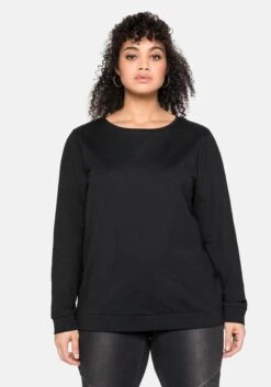 Sheego Sweatshirt Mit Seitlichen Reißverschlüssen
