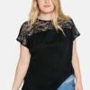 Sheego Shirt Mit Spitzenpasse An Der Schulterpartie -Sheego Verkaufsgeschäft 14060900289 043UI 02 SH