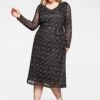Sheego Mesh-Kleid Mit Millefleurs-Druck Und Bindegürtel -Sheego Verkaufsgeschäft 14090001491 04504 01 SH