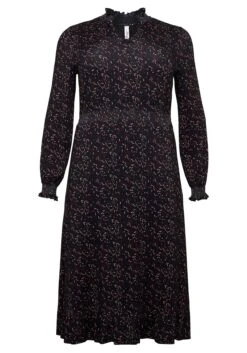 Sheego Figurbetontes Midikleid Mit Smokdetails 11 Sheego Figurbetontes Midikleid Mit Smokdetails -Sheego Verkaufsgeschäft 14103000377 045WS 00 SH