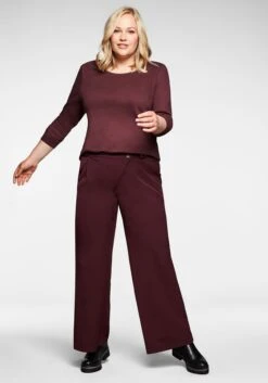 Sheego Weite Hose Mit Asymmetrischem Verschluss