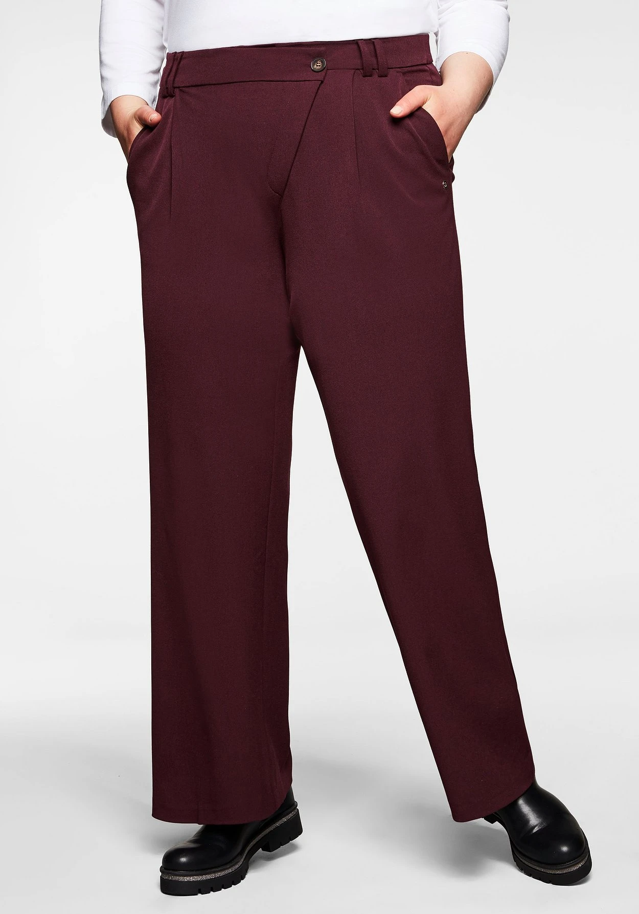 Sheego Weite Hose Mit Asymmetrischem Verschluss 7 Sheego Weite Hose Mit Asymmetrischem Verschluss – Bild 5