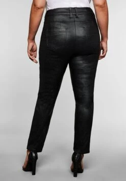 Sheego Schmale Hose Mit Glitzerdruck-Beschichtung 12 Sheego Schmale Hose Mit Glitzerdruck-Beschichtung -Sheego Verkaufsgeschäft 14104400289 045SC 00 SH