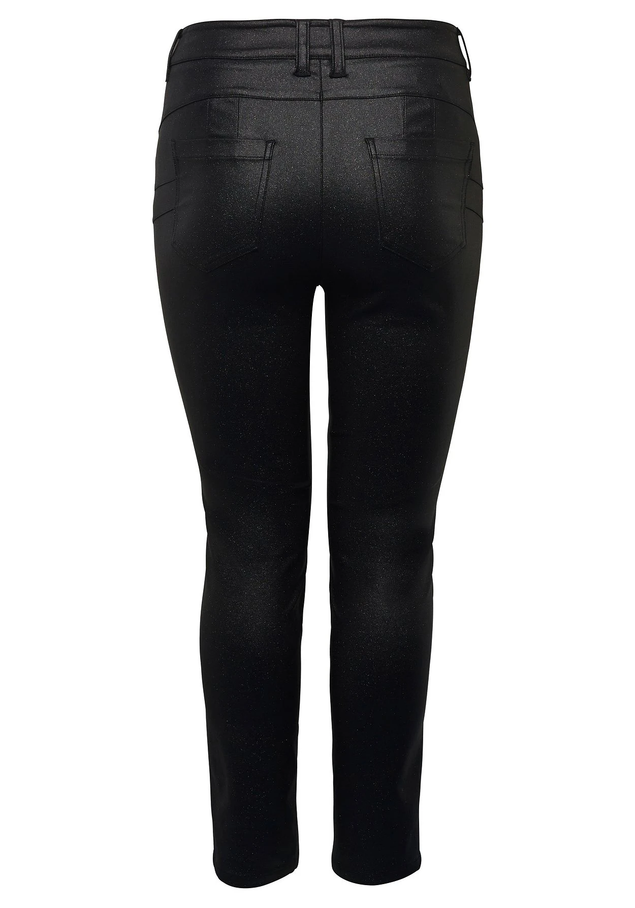 Sheego Schmale Hose Mit Glitzerdruck-Beschichtung 8 Sheego Schmale Hose Mit Glitzerdruck-Beschichtung – Bild 6