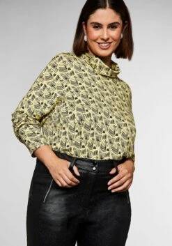 Sheego Schmale Hose Mit Glitzerdruck-Beschichtung 17 Sheego Schmale Hose Mit Glitzerdruck-Beschichtung -Sheego Verkaufsgeschäft 14104400289 045SI 00 SH