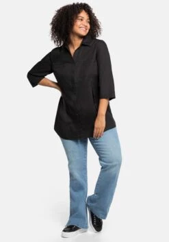 Sheego Bluse Mit 3/4-Arm Und Dekorativen Falten 11 Sheego Bluse Mit 3/4-Arm Und Dekorativen Falten -Sheego Verkaufsgeschäft 14179300289 049GS 02 SH