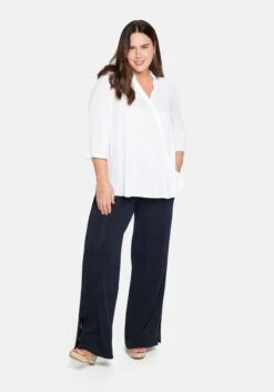 Sheego Bluse In Wickeloptik, Mit 3/4-Arm -Sheego Verkaufsgeschäft 14179700010 0499I 02 SH