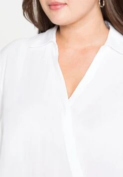 Sheego Bluse In Wickeloptik, Mit 3/4-Arm -Sheego Verkaufsgeschäft 14179700010 0499J 02 SH