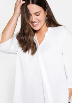 Sheego Bluse In Wickeloptik, Mit 3/4-Arm -Sheego Verkaufsgeschäft 14179700010 0499K 02 SH