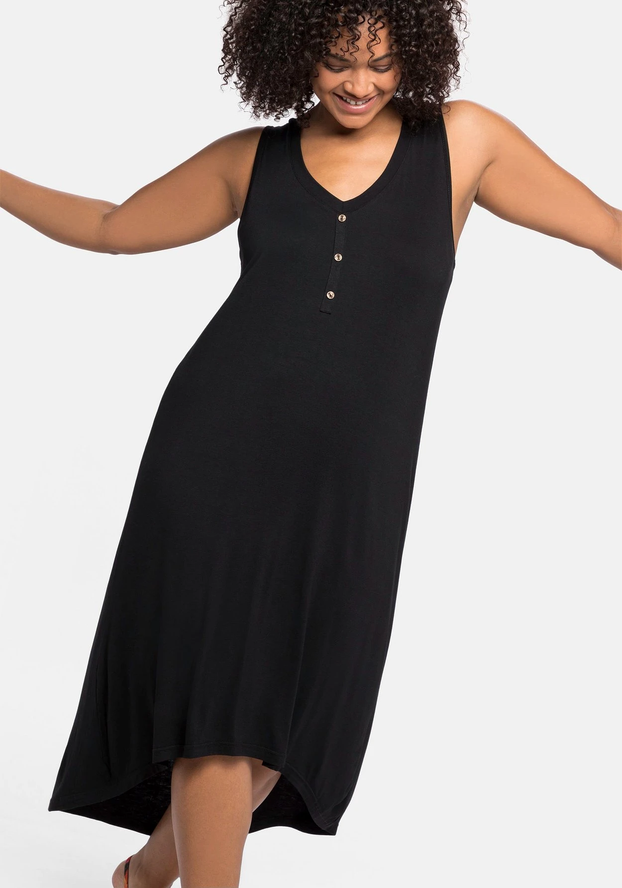 Sheego Ärmelloses Strandkleid, Hinten Länger Als Vorn 8 Sheego Ärmelloses Strandkleid, Hinten Länger Als Vorn – Bild 6